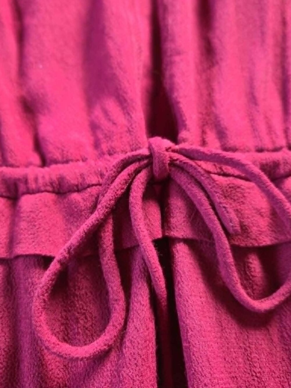 French Comptoir des Cotonniers Burgundy Boho Midi Dress XS 100% Viscose - Picture 14 of 16